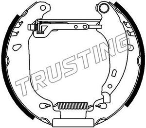 TRUSTING Bremžu loku komplekts 6161