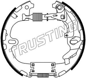 TRUSTING Комплект тормозных колодок 6332