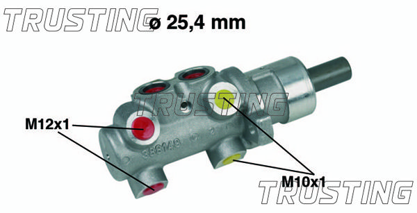 TRUSTING Главный тормозной цилиндр PF228