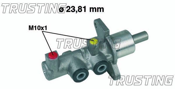 TRUSTING Galvenais bremžu cilindrs PF280