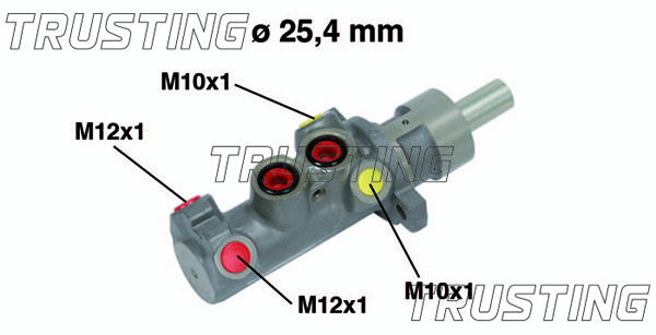TRUSTING Главный тормозной цилиндр PF558