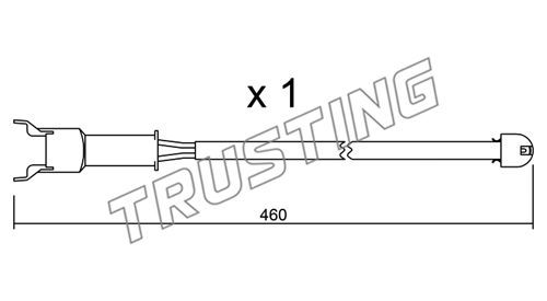 TRUSTING Сигнализатор, износ тормозных колодок SU.088