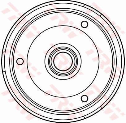 TRW Тормозной барабан DB4119