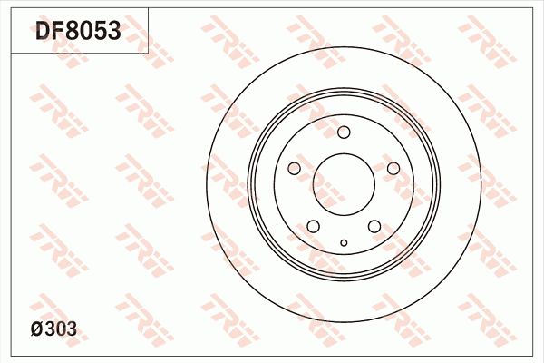 TRW Тормозной диск DF8053