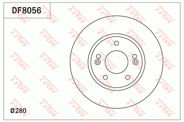 TRW Тормозной диск DF8056
