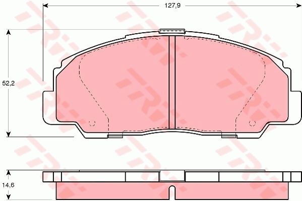 TRW Bremžu uzliku kompl., Disku bremzes GDB1135