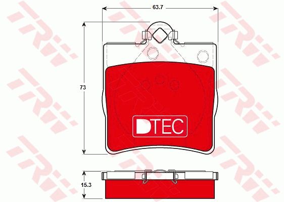 TRW Bremžu uzliku kompl., Disku bremzes GDB1335DTE