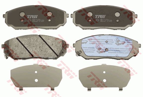 TRW Комплект тормозных колодок, дисковый тормоз GDB3452
