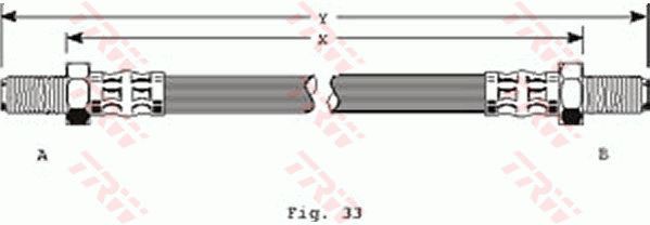 TRW Тормозной шланг PHC124