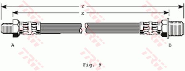 TRW Тормозной шланг PHC182