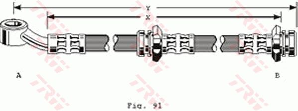 TRW Тормозной шланг PHD128