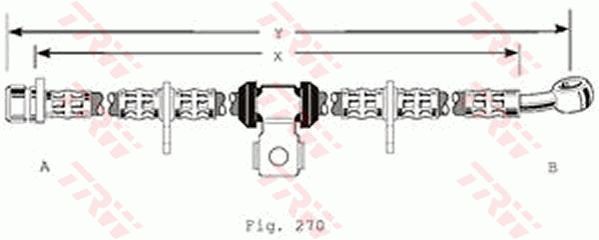 TRW Тормозной шланг PHD195