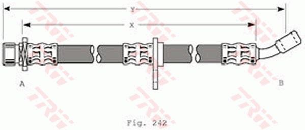 TRW Тормозной шланг PHD278