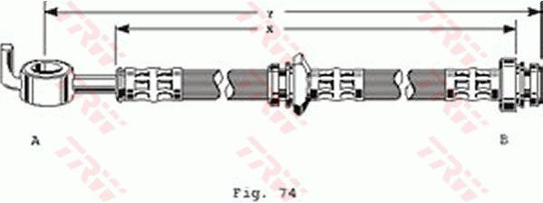 TRW Тормозной шланг PHD289