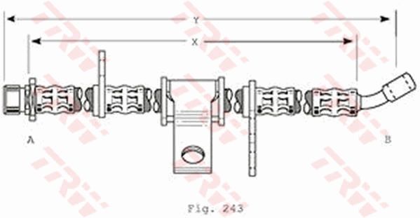 TRW Тормозной шланг PHD370