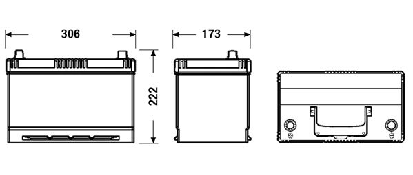 TUDOR Стартерная аккумуляторная батарея TB955