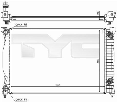 TYC Radiators, Motora dzesēšanas sistēma 702-0014