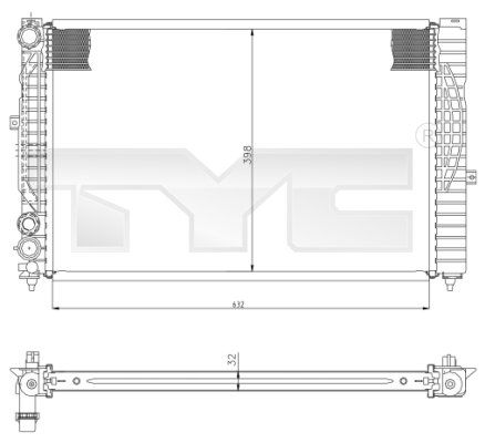 TYC Radiators, Motora dzesēšanas sistēma 702-0034