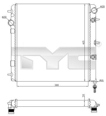 TYC Radiators, Motora dzesēšanas sistēma 705-0071-R