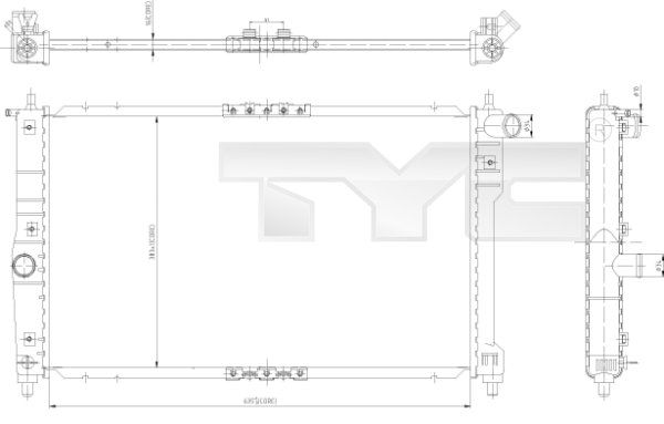 TYC Radiators, Motora dzesēšanas sistēma 706-0003