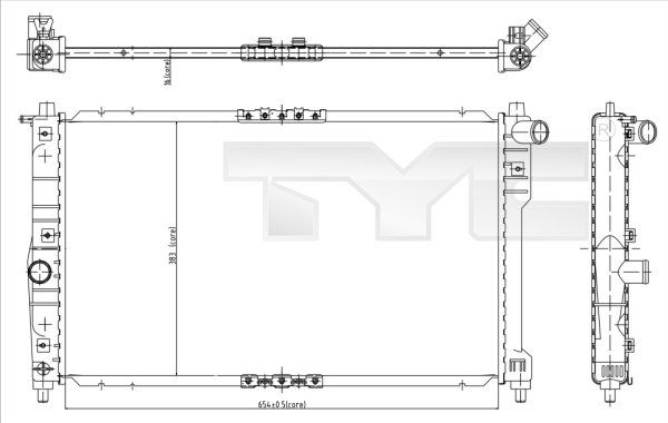 TYC Radiators, Motora dzesēšanas sistēma 706-0016