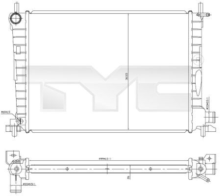 TYC Radiators, Motora dzesēšanas sistēma 710-0027