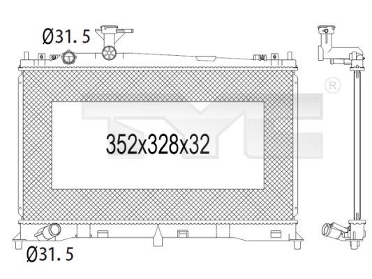 TYC Radiators, Motora dzesēšanas sistēma 720-1004