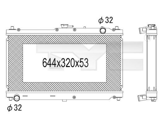 TYC Radiators, Motora dzesēšanas sistēma 720-1005