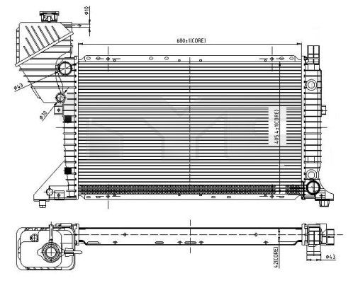 TYC Radiators, Motora dzesēšanas sistēma 721-0010