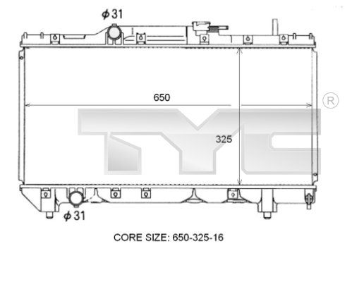 TYC Radiators, Motora dzesēšanas sistēma 736-0097