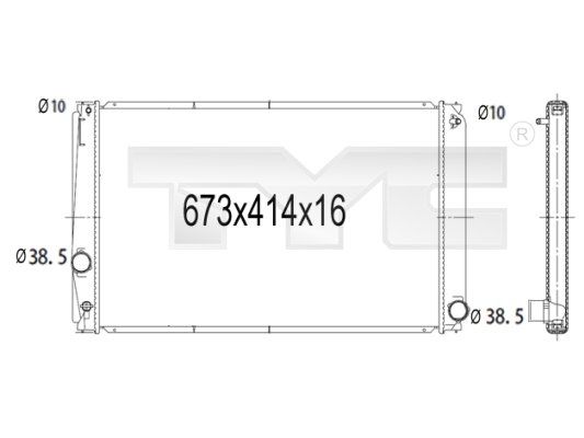 TYC Radiators, Motora dzesēšanas sistēma 736-1015