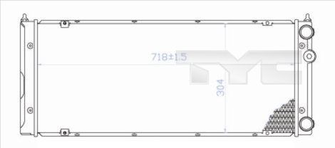 TYC Радиатор, охлаждение двигателя 737-0020