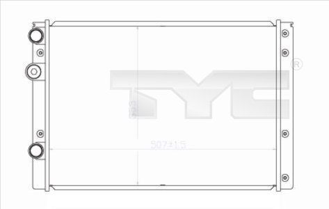 TYC Радиатор, охлаждение двигателя 737-0038