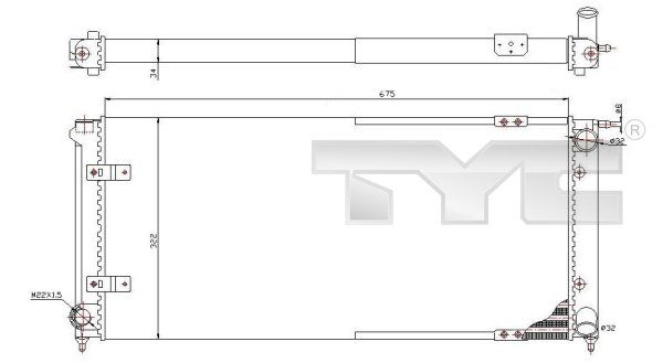 TYC Radiators, Motora dzesēšanas sistēma 737-0059