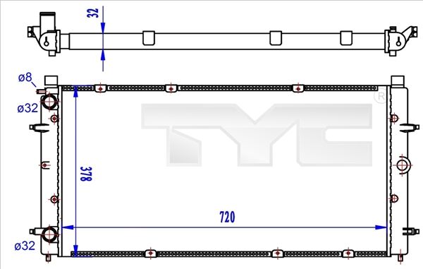 TYC Radiators, Motora dzesēšanas sistēma 737-0059-R