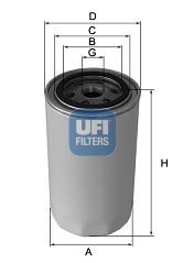 UFI Eļļas filtrs 23.433.00