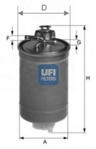 UFI Degvielas filtrs 24.003.00