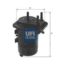 UFI Топливный фильтр 24.013.00