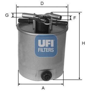 UFI Degvielas filtrs 24.026.01