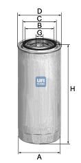 UFI Топливный фильтр 24.031.00