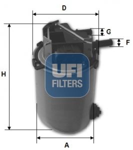 UFI Топливный фильтр 24.061.01