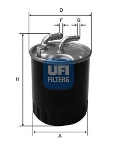 UFI Топливный фильтр 24.077.00