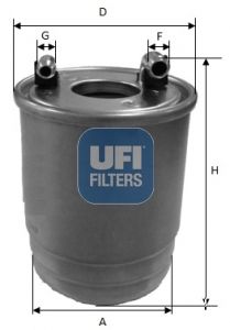 UFI Топливный фильтр 24.111.00