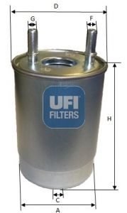 UFI Degvielas filtrs 24.113.00