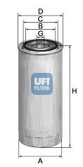UFI Топливный фильтр 24.120.00