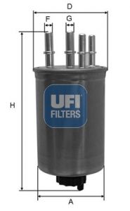 UFI Degvielas filtrs 24.130.00