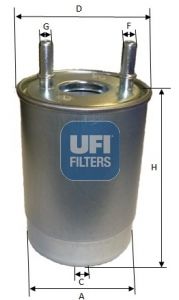 UFI Degvielas filtrs 24.147.00