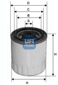 UFI Топливный фильтр 24.321.00