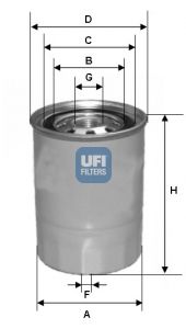 UFI Топливный фильтр 24.327.00