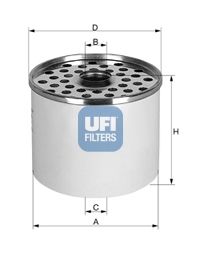 UFI Degvielas filtrs 24.360.00